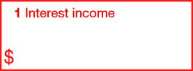 Box 1: interset income