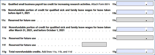 Below are the lines that have been removed from Form 941 for 2024