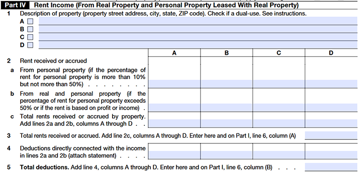  The following information is required to complete and file IRS Form 990-T Schedule A:
