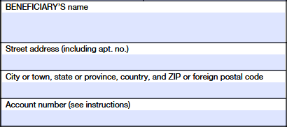 Enter the Beneficiary's legal name