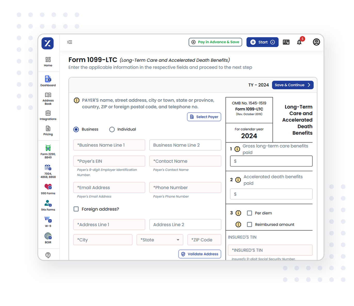 3 Simple Steps to Complete Your Form 1099-LTC E-filing