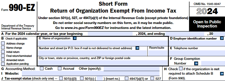 Form 990-EZ Instructions - How to fill out?