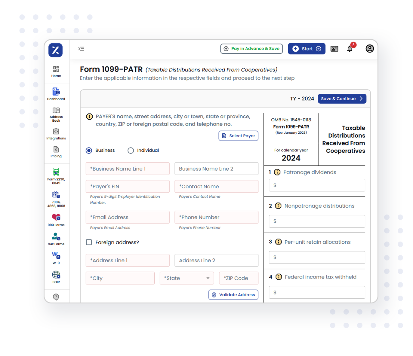 3 Simple Steps to Complete Your Form 1099-PATR E-filing