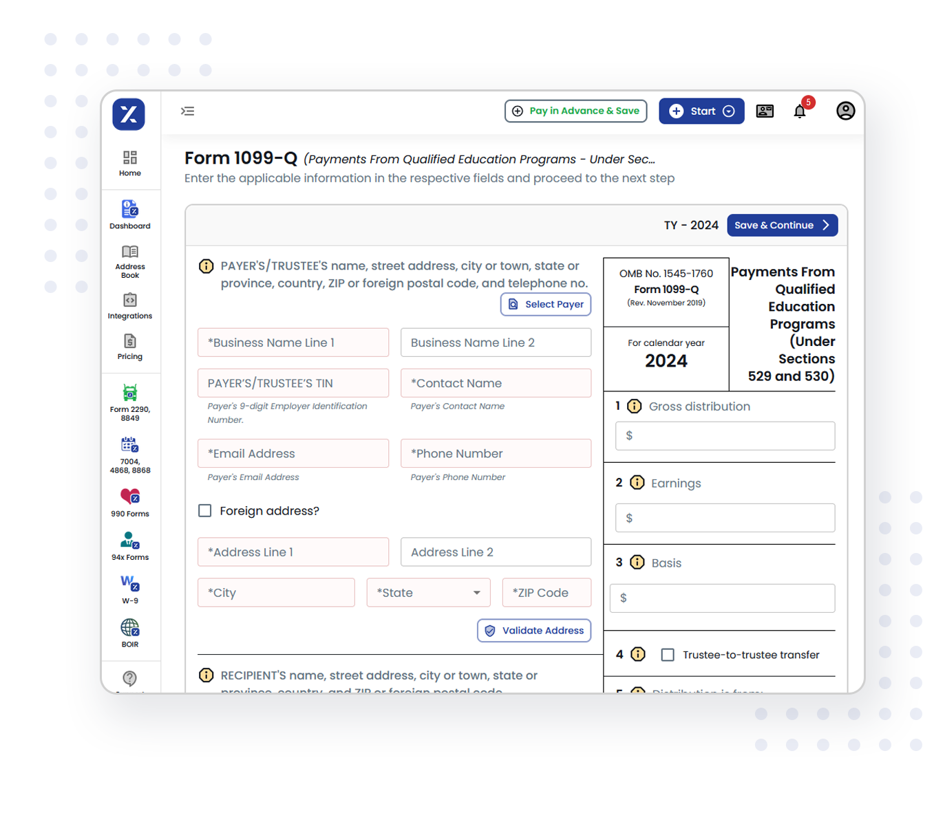 3 Simple Steps to Complete Your Form 1099-Q E-filing