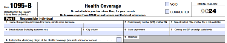 Part I - Responsible Individual