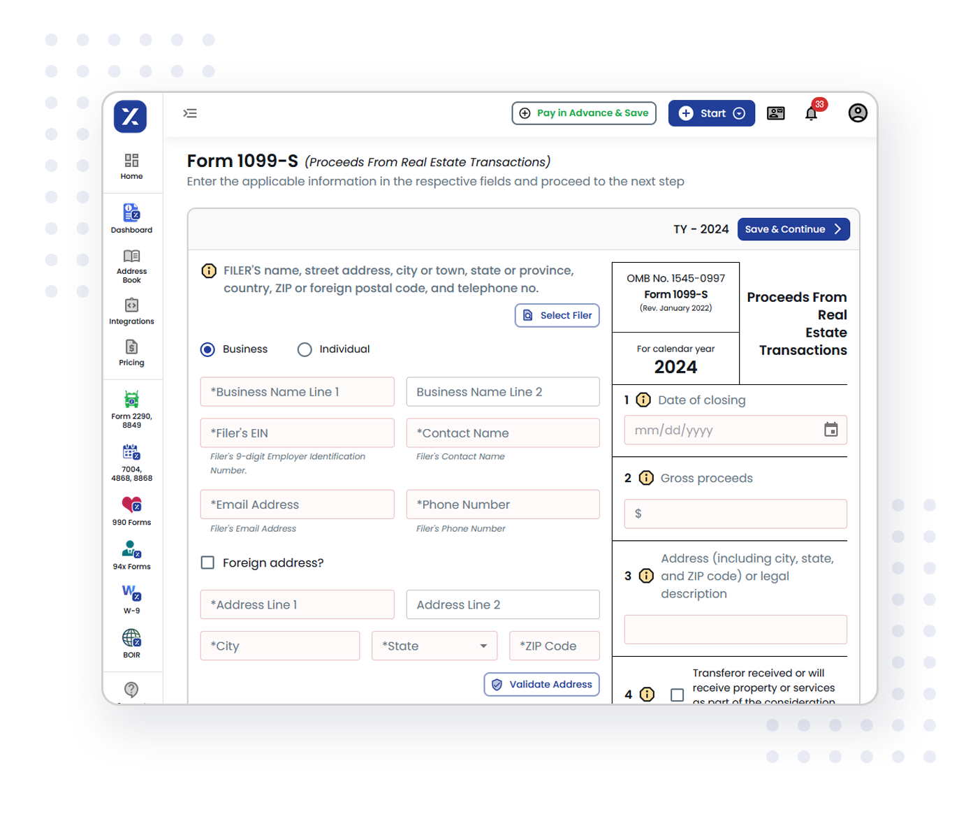 3 Simple Steps to File Form 1099-S